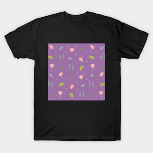 Flowerettes in purple T-Shirt